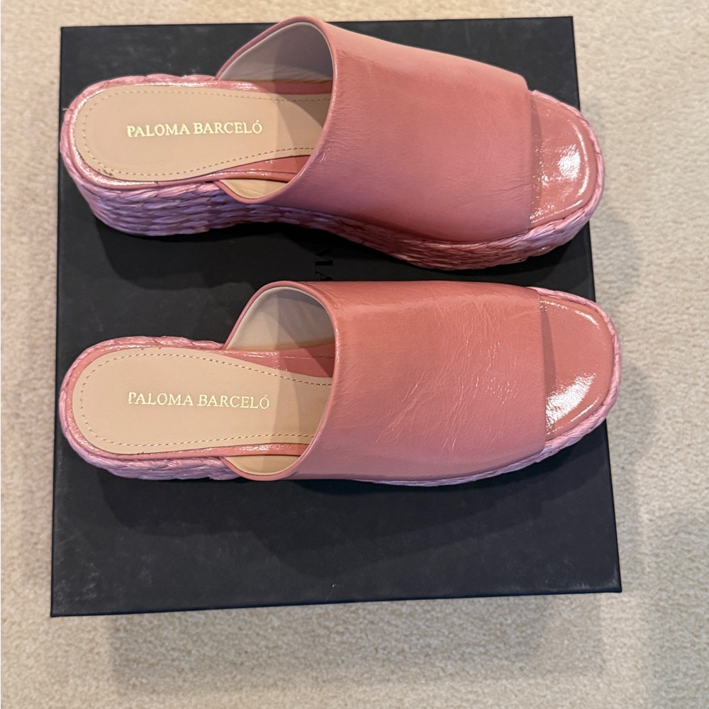 Paloma Barcelo Blush Pink Platform Sandals - Picture 4 of 12
